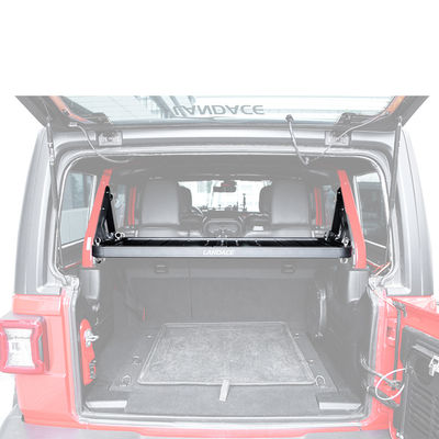 Estante de equipaje para el maletero de botas de aluminio de aleación de aluminio para JEEP Wrangler JL JK Diseño de puerta trasera