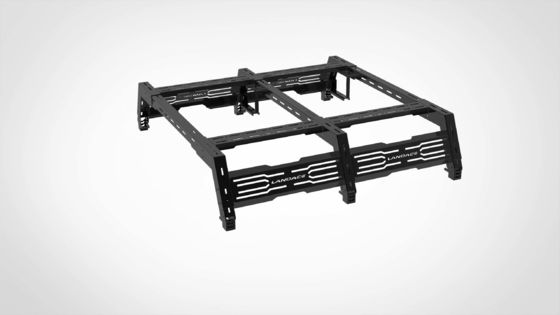 Fuera de la carretera 4X4 de aleación de aluminio Cargo Roll Bar montaje de techo ajustable para camión cama de apoyo