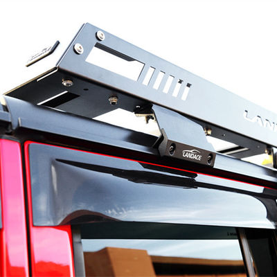 Jeep Wrangler JL JK Roof Rack Tray con carenado de viento y soporte de equipaje de aleación de aluminio