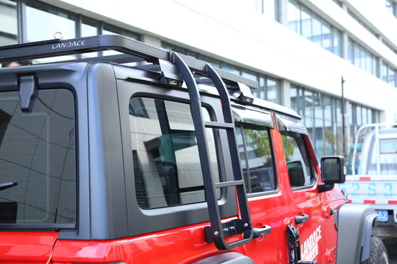 Accesorios exteriores de vehículos de estilo mecánico 4x4 para 18-23 Wrangler Rubicon Jeep NEGRO