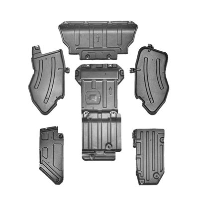 Cubierta de motor con tapa de barro para protector de trineos para Jeep Wrangler JL JK 2013-2017