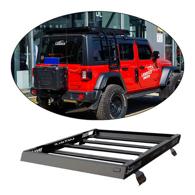 4x4 bastidor del techo del vehículo cesta para 18-23 Wrangler Rubicon Jeep Acero Construcción de aluminio