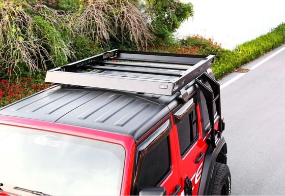 4x4 bastidor del techo del vehículo cesta para 18-23 Wrangler Rubicon Jeep Acero Construcción de aluminio