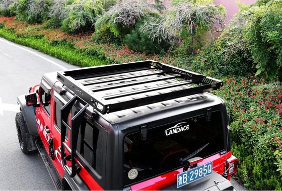 4x4 bastidor del techo del vehículo cesta para 18-23 Wrangler Rubicon Jeep Acero Construcción de aluminio