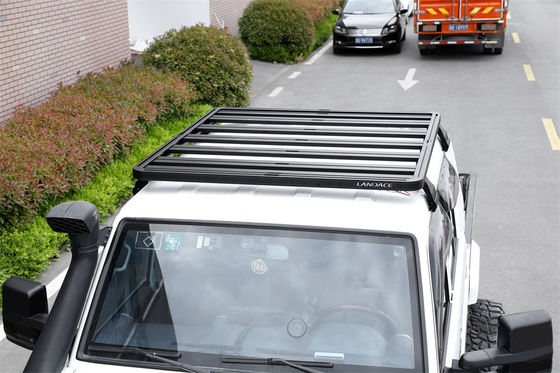 Posicionamiento Plataforma de soporte de equipaje para el techo negro para TOYOTA LC 79 Pick-up Ute