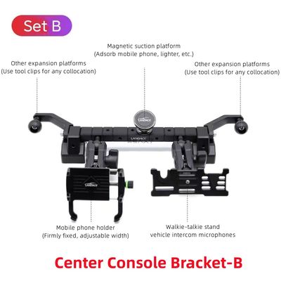 Alto centro de la consola del tablero de mando del teléfono soporte montaje para Jeep Wrangler accesorio soporte B alto-