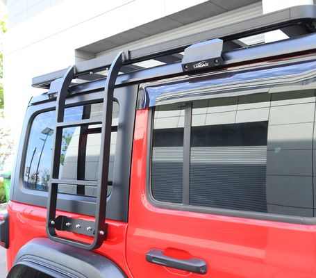Landace Roof Rack Side Ladder Kit Perfecto ajuste para Jeep Wrangler 833 * 400 * 261mm N.W 6kg