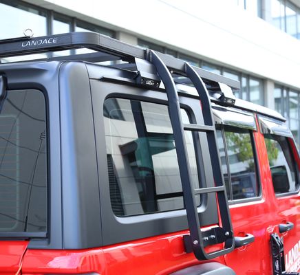 Landace Roof Rack Side Ladder Kit Perfecto ajuste para Jeep Wrangler 833 * 400 * 261mm N.W 6kg