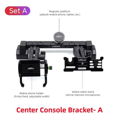 Soporte para teléfono móvil con consola central de aleación de aluminio aceptada por OEM para Jeep WranglerJL