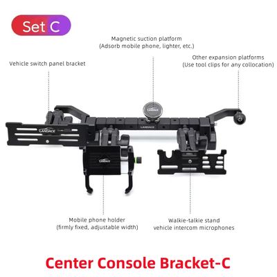 Soporte para teléfono móvil con consola central de aleación de aluminio aceptada por OEM para Jeep WranglerJL