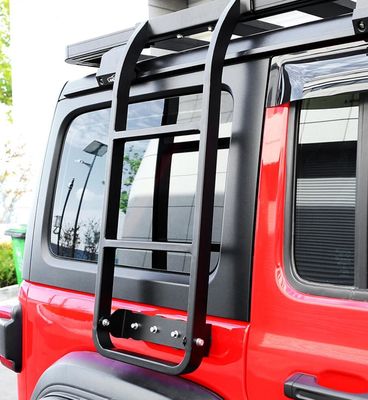 Instalación conveniente Escalera lateral doble Escalera para el techo del automóvil para Jeep Wrangler JK JL