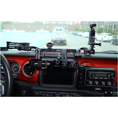 Jeep Wrangler Telefono GoPro CB Micrófono y portador de cámaras DSLR con diseño geométrico