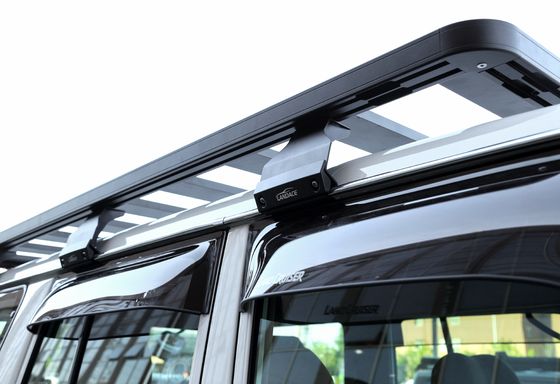 Estante de techo de recubrimiento en polvo para Toyota Land Cruiser LC76 diseñado para transportar equipaje