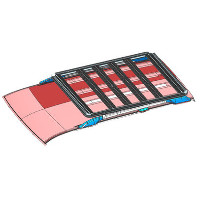 Acero y techo de aluminio montado portador de equipaje para Toyota Land Cruiser LC200