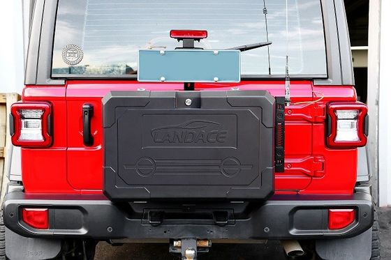 Panel de expansión de la puerta trasera de montaje trasero Caja de herramientas de almacenamiento de aluminio para Jeep