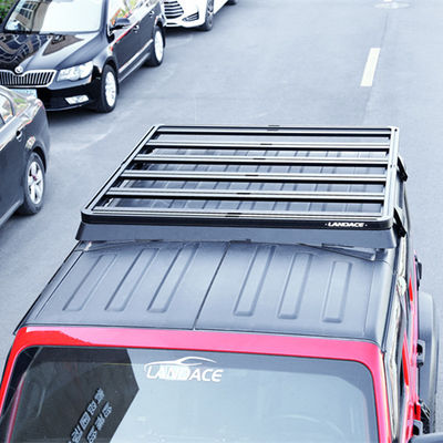 Jeep Wrangler Roof Rack 4 Runner Roof Roof Negro del coche Muelle de equipaje 1500*1425*55mm