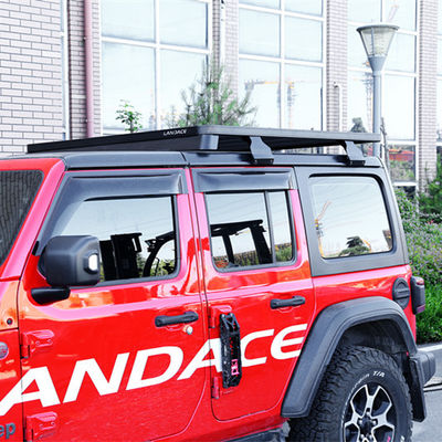 Jeep Wrangler Roof Rack 4 Runner Roof Roof Negro del coche Muelle de equipaje 1500*1425*55mm