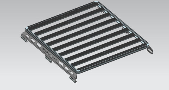 Capacidad de carga de 300 kg Carro negro portaequipaje para JK JL 4Runner Hilux Ranger