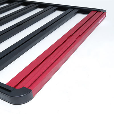 Auto negro de acero universal de aleación de aluminio 4x4 accesorios portaequipajes extraíble en el techo del automóvil