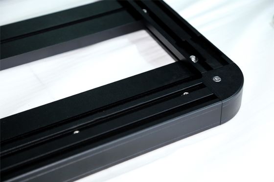 Auto negro de acero universal de aleación de aluminio 4x4 accesorios portaequipajes extraíble en el techo del automóvil