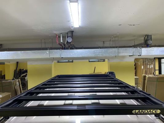 Repuesto de techo de aleación de aluminio negro montaje cesta para 4Runner techo de automóvil accesorios fuera de carretera